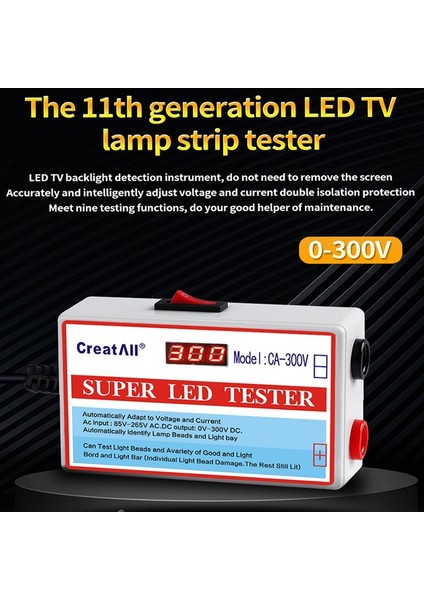 Ab Anahtarı Olmadan CA-300V LED Lamba Yuvası Işık Çubuğu Tv Arka Işık Test Cihazı Kapasite Diyot Gerilim Test Hattı Denetleyicisi LED Lamba Kurulu Test Aracı (Yurt Dışından) fiyatları