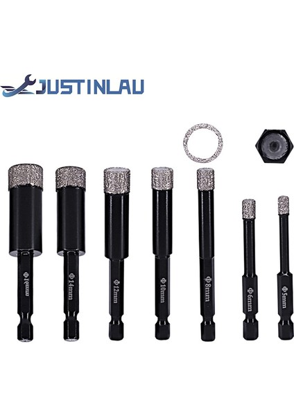 12MM Justınlau 5-16MM Altıgen Şaft Lehimli Kuru Seramik Karo Matkap Ucu Mermer Granit Vitrifiye Fayans Delik Açıcı Elmas Matkap Ucu (Yurt Dışından) fiyatları