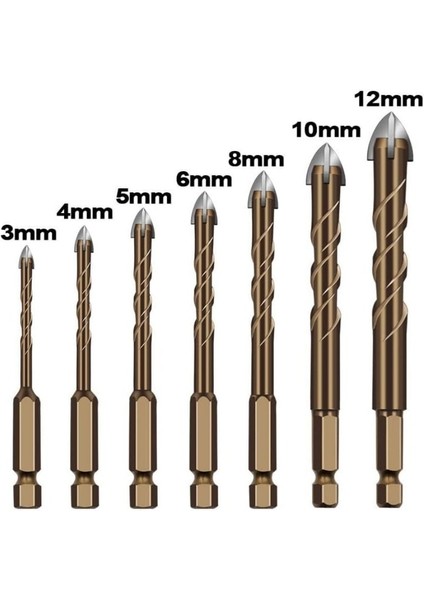 10MM Çapraz Altıgen Kiremit Uçları Cam Seramik Beton Delik Açıcı Alaşım Üçgen Matkap Boyutu 3/4/5/6/8/10/12MM Matkap Uçları Cam Uçları (Yurt Dışından) modelleri