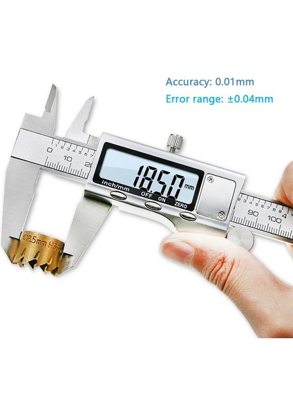 Paslanmaz Çelik 0-150MM Sürmeli Kumpas Paslanmaz Çelik/plastik LCD Dijital Kumpas 6 Inç Enstrüman Derinliği Ölçme Araçları (Yurt Dışından)
