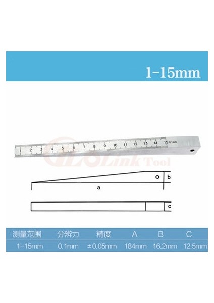 1-15MMX0.1MM 1-15M 0.5-10MM 0.4-6mm 0.2-4mm Paslanmaz Çelik Kama Kalınlık Ölçer Çatlak Düzlük Düzeni Ekleme Kama Göstergesi Kama Sürmeli Kumpas (Yurt Dışından)