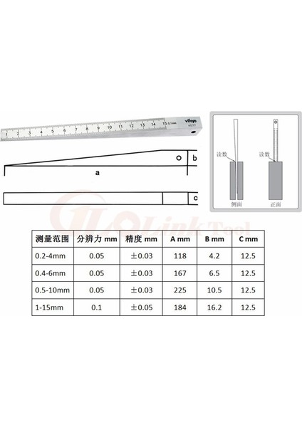 1-15MMX0.1MM 1-15M 0.5-10MM 0.4-6mm 0.2-4mm Paslanmaz Çelik Kama Kalınlık Ölçer Çatlak Düzlük Düzeni Ekleme Kama Göstergesi Kama Sürmeli Kumpas (Yurt Dışından) fırsatları