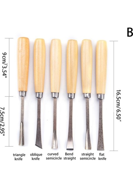 Stil 2 Top Kolu Ahşap Oyma El Keski Aracı Ağaç Işleme Bıçakları Gouge Aracı Dıy El Oyma Keskiler Oyma Araçları Nesneleri Oymak Için (Yurt Dışından)