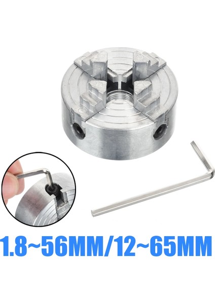 1 Adet Z011A Mini Collet Metal 4 Çeneli Torna Aynası Kelepçeleri 1.8 ~ 56MM/12 ~ 65MM M12 Konu Ahşap Torna Torna Aksesuarları (Yurt Dışından)