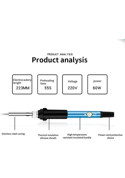 Gösterildiği Gibi Ab Havya Elektrikli Lehimleme Için 110V 220V Kalay Havya Regülatörü ile Lehim Kalay Kaynak Makinesi Lehimleme Aracı (Yurt Dışından)