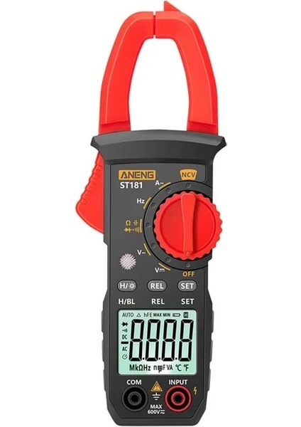 ST181 ST181 Akıllı Dijital Pens Metre Ac/dc Yüksek Hassasiyetli Multimetre Ampermetre Gerilim Test Cihazı Araba Amp Hz Kapasite Ncv Ohm Testi (Yurt Dışından)