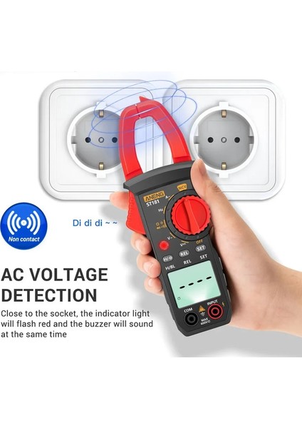 ST181 ST181 Akıllı Dijital Pens Metre Ac/dc Yüksek Hassasiyetli Multimetre Ampermetre Gerilim Test Cihazı Araba Amp Hz Kapasite Ncv Ohm Testi (Yurt Dışından) modelleri