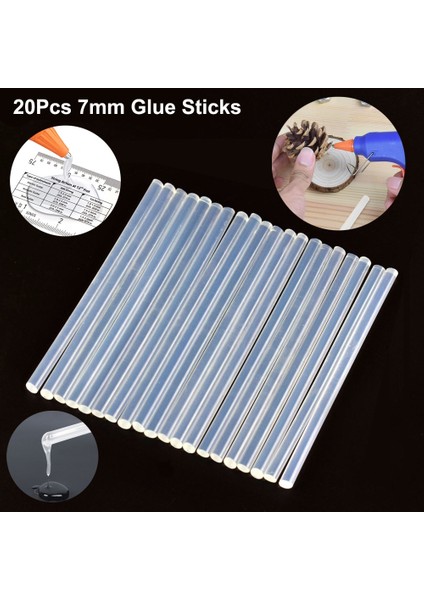 Kırmızı 20 Tutkal Tabancası 20W, Ab Newacalox 20W 220V Sıcak Tutkal Tabancası ile 20 Adet 7mm Tutkal Çubukları Endüstriyel Mini Tabancalar Termo Tutkal Tabancası Isı Sıcaklığı Aracı (Yurt Dışından)