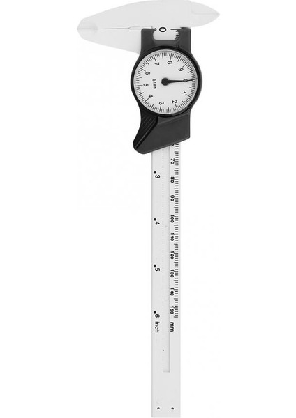 Beyaz 0-150MM/0.01MM Plastik Kadran Sürmeli Kumpas Cetvel Ölçer Profesyonel Ölçü Aracı Kalibreli Dijital Kumpas (Yurt Dışından) fırsatları