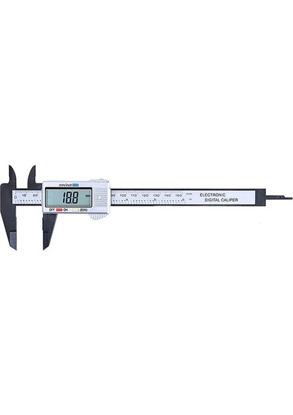 05 Sıcak 0-150 mm Geniş LCD Ekran Elektronik Dijital Sürmeli Kumpas Ekran Karbon Fiber Ölçme Aracı Yüksek Mukavemetli Doğrudan Okuma (Yurt Dışından)