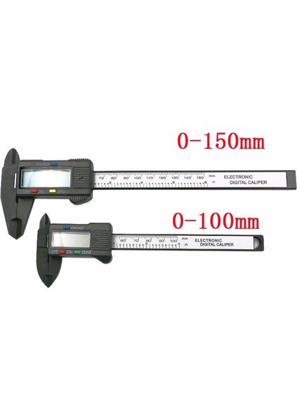0-100MM Yüksek Hassasiyetli Elektronik Dijital Ekran Kumpas 100/150MM Plastik Ölçme Aracı Iç Çap Dış Gösterge Cetveli (Yurt Dışından) modelleri