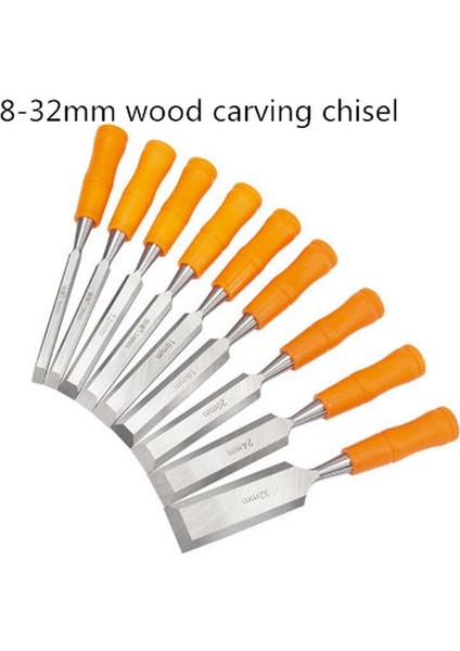 20MM Ahşap Oyma Düz Keski 8-32MM Oyma Bıçağı Gravür Çalışma Marangoz Dıy Gadget Ağaç Işleme Araçları Woodcarve Gouge (Yurt Dışından)