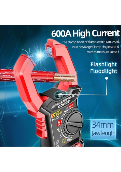 PN104 PN103 PN104 PN105 Dijital Pens Metre Ac/dc Akım Profesyonel Multimetre 6000 Sayım True Rms Test Cihazı Otomatik Aralığı Voltmetre (Yurt Dışından) modelleri