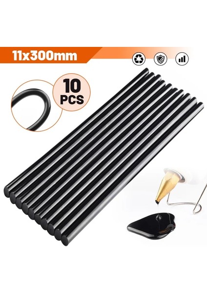 10 Adet 11X200MM 10/20/50 Adet 11MM * 200/300MM Siyah Sıcak Tutkal Çubukları Tutkal Tabancası Oto Tamir Araçları Araba Göçük Boyasız Kaldırma El Aleti (Yurt Dışından)
