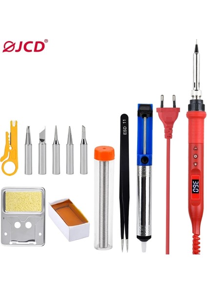 Mor 80W, Abd Jcd 908U Havya Kiti LCD Aydınlatma Çok Fonksiyonlu Düğme Ayarlanabilir Sıcaklık Havya Istasyonu Kaynak Demiri 80W 220V (Yurt Dışından) indirimleri