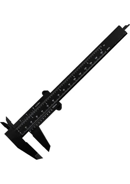 Siyah 1 Adet 0-150MM Sürmeli Kaliperler Çift Kural Ölçeği Plastik Derinlik Yükseklik Ölçü Aracı Hassas Ölçüm Cihazı Ölçü Aracı (Yurt Dışından)