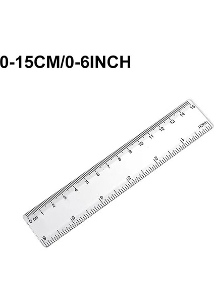 0-15CM 1 Adet Plastik Düz Cetvel Şeffaf Cetvel 0-15CM 0-20CM 0-30CM Çizim Aracı Öğrenci Çizim Kırtasiye Okul Ölçme (Yurt Dışından)