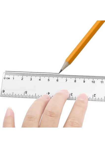 0-15CM 1 Adet Plastik Düz Cetvel Şeffaf Cetvel 0-15CM 0-20CM 0-30CM Çizim Aracı Öğrenci Çizim Kırtasiye Okul Ölçme (Yurt Dışından)
