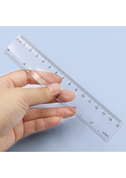 0-15CM 1 Adet Plastik Düz Cetvel Şeffaf Cetvel 0-15CM 0-20CM 0-30CM Çizim Aracı Öğrenci Çizim Kırtasiye Okul Ölçme (Yurt Dışından)