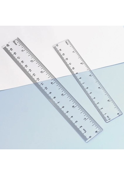 0-15CM 1 Adet Plastik Düz Cetvel Şeffaf Cetvel 0-15CM 0-20CM 0-30CM Çizim Aracı Öğrenci Çizim Kırtasiye Okul Ölçme (Yurt Dışından)