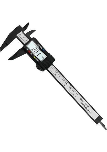 Siyah Dijital Sürmeli Kumpaslar 0-150MM LCD Elektronik Kumpas Karbon Fiber Ölçer Yükseklik Ölçüm Araçları Aletleri Mikrometre (Yurt Dışından)