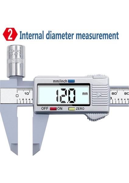 Siyah Dijital Sürmeli Kumpaslar 0-150MM LCD Elektronik Kumpas Karbon Fiber Ölçer Yükseklik Ölçüm Araçları Aletleri Mikrometre (Yurt Dışından) modelleri