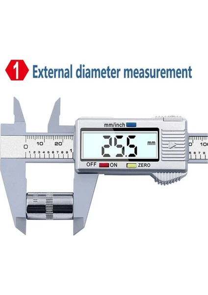 Siyah Dijital Sürmeli Kumpaslar 0-150MM LCD Elektronik Kumpas Karbon Fiber Ölçer Yükseklik Ölçüm Araçları Aletleri Mikrometre (Yurt Dışından) indirimleri