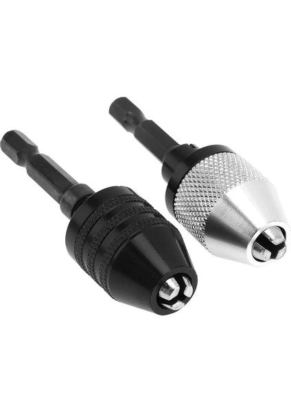 Siyah 0.3mm-6.5mm Büküm Matkap Chuck Tornavida Darbeli Sürücü Adaptör Matkap Uçları Elektrikli Öğütücü Elektrikli El Aletleri Için 1/4 Hex Shank ile (Yurt Dışından) fırsatları