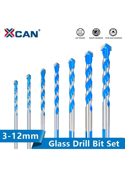 6 Adet 3-10MM Xcan Matkap Ucu 3 4 5 6 8 10 12MM Cam Matkap Ucu Üçgen Bit Seramik Karo Beton Tuğla Ahşap Delik Delme Kesici Matkap Ucu (Yurt Dışından) fiyatları