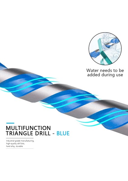 6 Adet 3-10MM Xcan Matkap Ucu 3 4 5 6 8 10 12MM Cam Matkap Ucu Üçgen Bit Seramik Karo Beton Tuğla Ahşap Delik Delme Kesici Matkap Ucu (Yurt Dışından) indirimleri