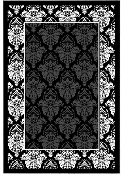 Dijital Mutfak Halısı Trend Keçe Kaymaz Taban Modern Yolanda Siyah fiyatları