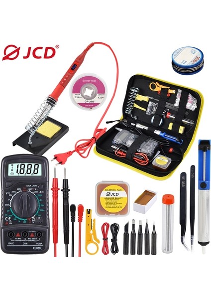 908U Kıt2 80W 110V, Abd Jcd Elektrikli Havya 80W LCD Dijital Ekran Ayarlanabilir Sıcaklık Havya Ipuçları 220V/110V Kaynak Lehim Aletleri (Yurt Dışından)