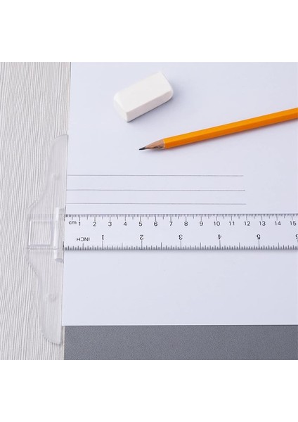 Sadece Santimetre Ağaç Işleme Cetveli Aracı T Şekli Kare Cetvel 30 cm Plastik T Cetvel Şeffaf Şeffaf Ölçü Düz Ölçü Aracı Metrik Imperial (Yurt Dışından)