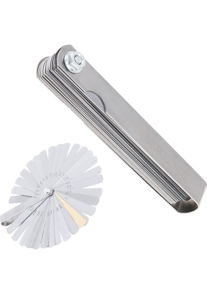Feeler Ölçer 32 Bıçak Kombinasyonu Feeler Ölçer Metrik/emperyal Boşluklu Dolgu 0.04-0.88MM Kalınlık Ölçer Ölçme Aletleri (Yurt Dışından)