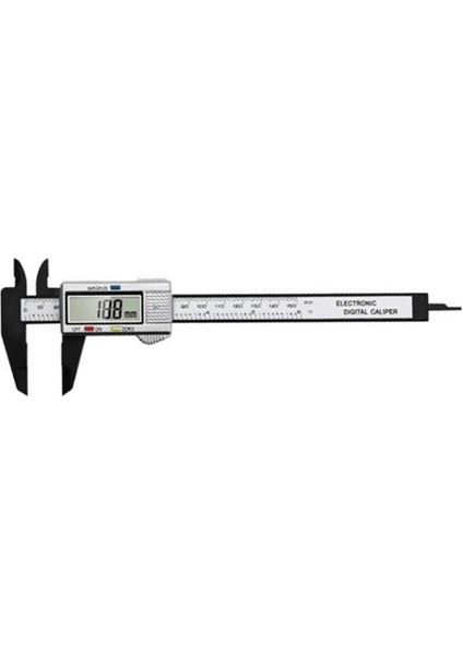 Beyaz 0-150MM Dijital Kumpas Elektronik Sürmeli Kumpaslar Ölçme Aracı Büyük Ekran Pakometre Sürmeli Kumpas Yüksek Mukavemetli Kumpas (Yurt Dışından)
