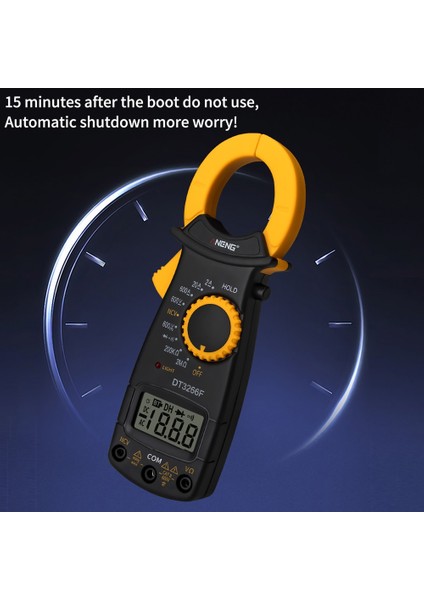 Sarı Aneng DT-3266F Dijital Amper Pens Metre Multimetre Direnç Kapasite Ohm Akım Gerilim Test Cihazı True Rms Voltmetre Ampermetre (Yurt Dışından) fiyatları