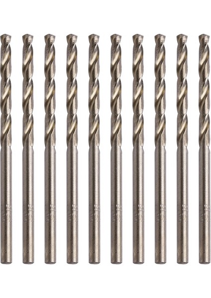 Kahverengi 10X Dayanıklı Dökme Demir Sert Plastik Hss Büküm Matkap Uçları Seti Yuvarlak Şaft Kaplamalı Yüzey Sondaj Ağaç Işleme Için (Yurt Dışından)