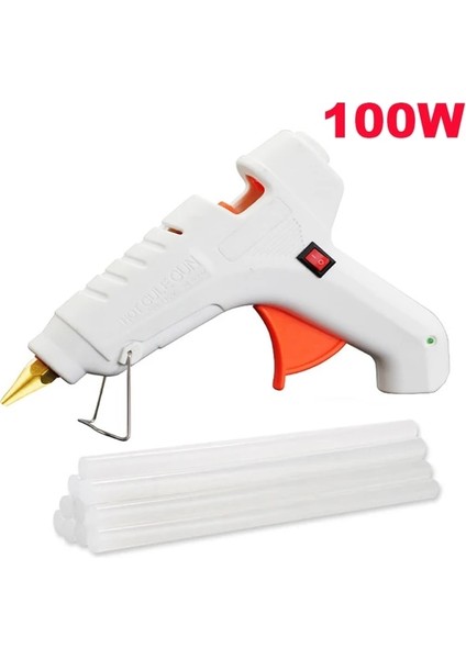 100W Sıcak Tutkal Tabancası 110-240V 40-120W Yüksek Güçlü Tutkal Tabancası Ab Tak Dıy Tamir Aracı Sıcak Tutkal Tabancası 10 Adet Eriyik Tutkal Çubukları (Yurt Dışından)