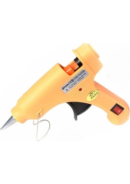 Sarı 20W, Abd 20W Sıcak Tutkal Tabancası ile 7mm Tutkal Çubukları Hızlı Isınma Endüstriyel Yüksek Sıcaklık Erime Tutkal Aracı Elektrikli Tutkal Tabancası (Yurt Dışından)