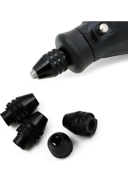 Uzun Kuyruk M8X0.75MM 2 Adet Çoklu Matkap Chuck 0.3-3.2mm Evrensel Anahtarsız Matkap Uçları Chucks Adaptörü Döner Aracı Dönüştürücü Adaptör Gravür Aksesuarları (Yurt Dışından)