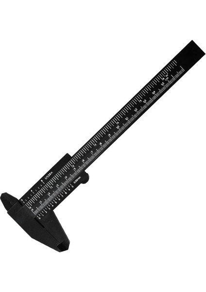 Siyah 0-150MM Çift Kural Ölçeği Plastik Sürmeli Kumpas Mini Ölçüm Cetveli Aracı Hassas Sürgülü Ölçer Ölçüm Cihazı (Yurt Dışından)