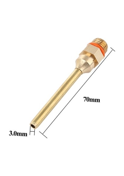 70MM x 3.0mm Sıcak Eriyik Tutkal Tabancası Memesi 2.0X100MM 2.0X70MM 2.0X50MM 3.0X50MM Uzun Kısa Saf Bakır Tutkal Tabancası Memesi (Yurt Dışından)