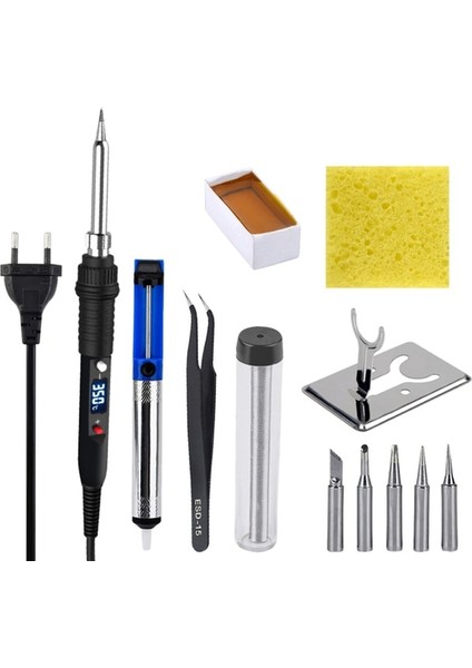 QH908S Kıt2 80W 110V, Abd 80W Havya Kiti Ayarlanabilir Sıcaklık LCD Dijital Ekran 220V 110V Havya Elektrikli Havya Rework Araçları 908S (Yurt Dışından)