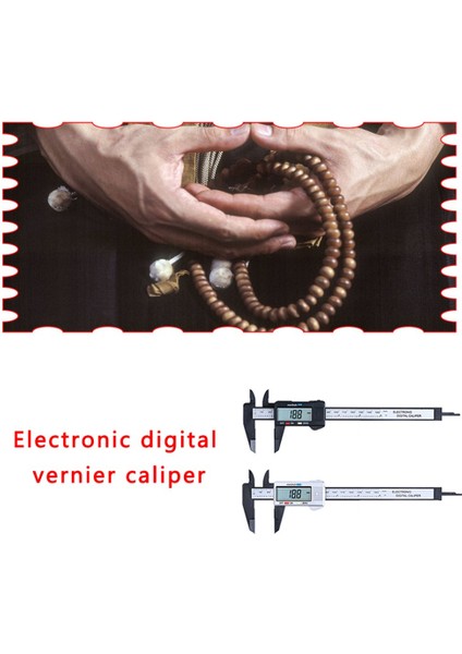 Beyaz Elektronik Dijital Ekran Sürmeli Kumpas 0-150MM Geniş LCD Ekran Ağaç Işleme Aletleri Tüm Plastik Dijital Doğrudan Okuma Araçları (Yurt Dışından)