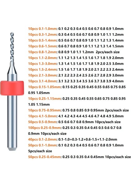 10 Adet 1.5-2.4mm Xcan Matkap Ucu Seti Pcb Devre Tabancası Matkap Ucu 1/8 ''shank Mikro Delme Aracı Bit (Yurt Dışından) modelleri