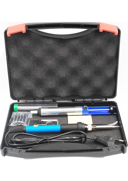 Set5 220V Ab Tak Versiyonu Ab Tak 60W 220V 110V Ayarlanabilir Sıcaklık Elektrikli Havya Kiti Ipuçları Lehim Sökme Pompası Standı Cımbız Lehim Teli Kutusu (Yurt Dışından)