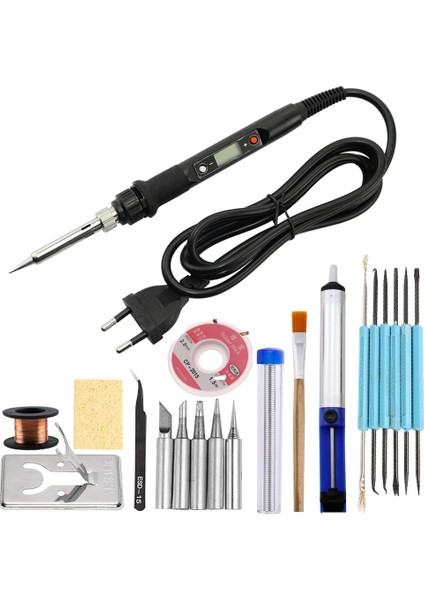 Set-1 220V Ab Tak 80W Ayarlanabilir Sıcaklık Elektrikli Havya Kiti 220V 110V Kaynak Lehim Rework Istasyonu Isı Kalem Kaynak Lehim Araçları (Yurt Dışından) modelleri