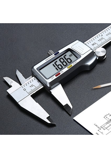 Hiçbir Kutu Ölçme Aracı Paslanmaz Çelik Dijital Kumpas 6 "150MM Messschieber Paquimetro Ölçüm Cihazı Sürmeli Kumpaslar (Yurt Dışından) modelleri