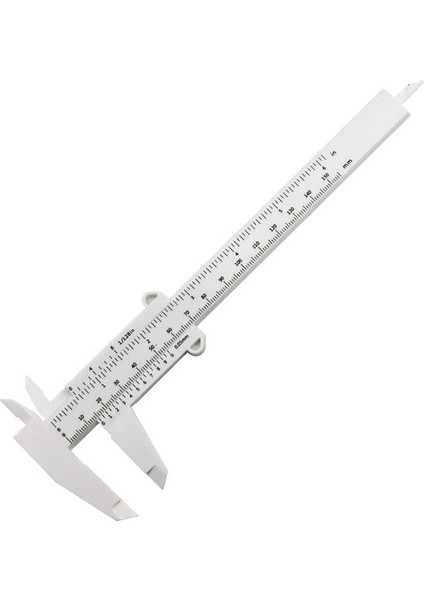 Beyaz Dıy Ölçü Aracı Ağaç Işleme Metal Işleme Sıhhi Tesisat Modeli Yapımı 150MM Sürmeli Kumpas Açıklık Derinlik Çapı Ölçü Aracı (Yurt Dışından)