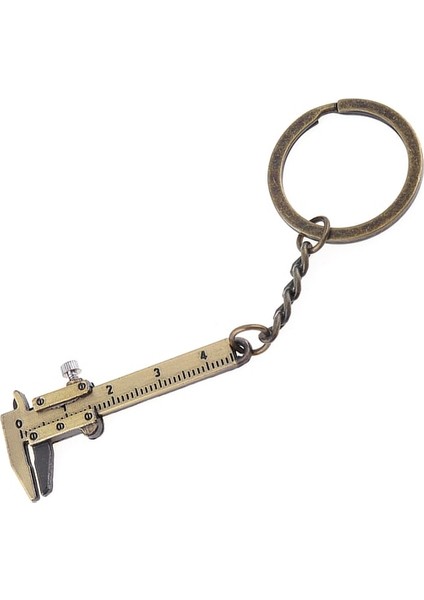 Altın 0-40MM Taşınabilir Mini Çinko Alaşım Sürmeli Kumpas Zincir Anahtarlık ve Mücevherat Ölçümü Için 1mm Doğruluk (Yurt Dışından)